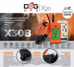 GPS dla psów DOG GPS X30B + Mapy + Lokalizacja dźwiękiem